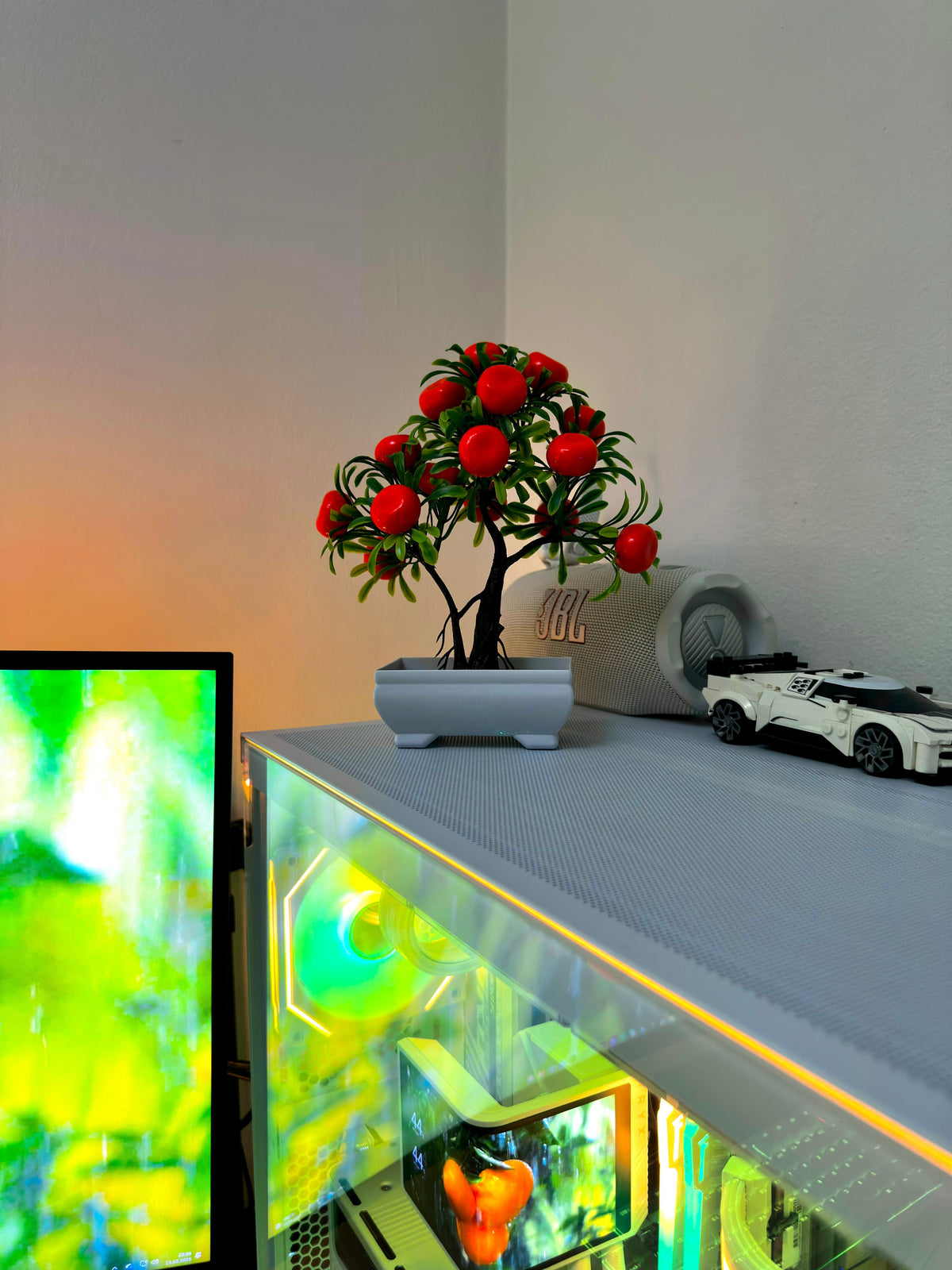 Artificial Bonsai Tree - Mandarin Orange, 20 cm
